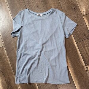 GeeGee Waffleknit Open Back Short Sleeve Top